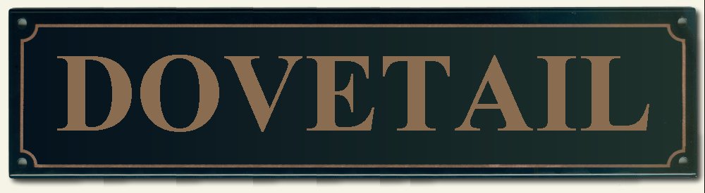 House Names Rectangel Black enamel plate with Copper letters 300mm wide x 100mm high   POA